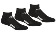 RUSH UNION CAPELLI SPORT 3 PACK LOW CUT SOCKS -- BLACK