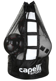 1776 SMALL BALL BAG- FITS 10-12 INFLATED BALLS   --   BLACK   WHITE
