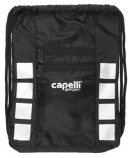 1776 4-CUBE SACK PACK WITH 2 ZIP POCKETS -- BLACK SILVER