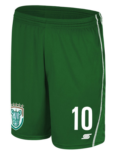 ROCHESTER JUNIOR RHINOS RAVEN MATCH SHORTS GREEN WHITE ROCHESTER JUNIOR RHINOS RAVEN MATCH SHORTS GREEN WHITE