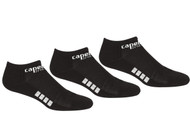 RUSH NEW ENGLAND CAPELLI SPORT 3 PACK NO SHOW SOCKS-- BLACK