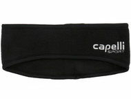 RUSH NEW ENGLAND CAPELLI SPORT FLEECE HEADWRAP -- BLACK WHITE