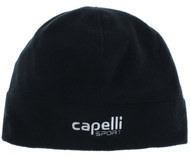 FLEECE HAT    --  BLACK WHITE