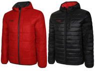 REVERSIBLE LIGHTWEIGHT JACKET WITH HOOD    --  RED BLACK