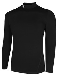 CS  WARM LONG SLEEVE COMPRESSION SHIRT WITH  TURTLENECK -- BLACK      $30 - $32