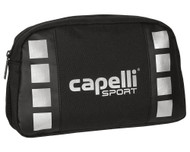 ECLIPSE SELECT MINNESOTA 4 CUBE DOPP KIT WITH INTERIOR POCKETS & HANGING HOOK   --    BLACK SILVER