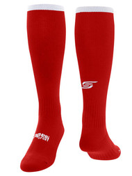 PAL SOCCER TRAVEL CS ONE SOCK--RED WHITE