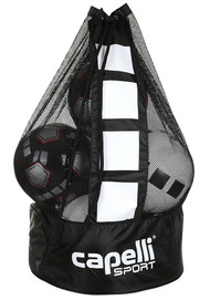 KC COMETS SMALL BALL BAG- FITS 10-12 INFLATED BALLS   --   BLACK   WHITE