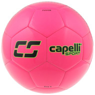 KC COMETS CS FUSION MACHINE STITCHED SOCCER BALL -- NEON PINK NEON GREEN