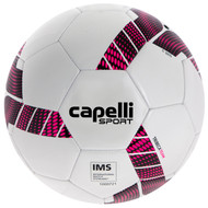 KC COMETS CAPELLI SPORT TRIEBCA MACHINE STITCHED SOCCER BALL --WHITE NEON PINK BLACK