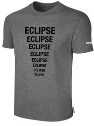 ECLIPSE SELECT MINNESOTA COTTON T-SHIRT WITH ECLIPSE PYRAMID LOGO -- DARK HEATHER GREY WHITE