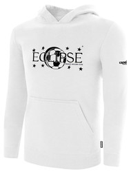ECLIPSE SELECT MINNESOTA BASICS FLEECE PULLOVER HOODIE -- WHITE BLACK
