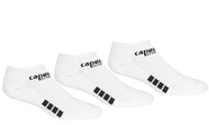 MISSISSIPPI RUSH UNITED CAPELLI SPORT 3 PACK NO SHOW SOCKS-- WHITE