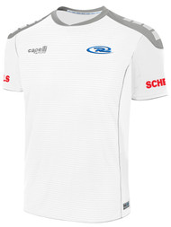 RUSH BOYS MINNESOTA SPARROW MATCH SHORT SLEEVE AWAY JERSEY  --  WHITE GREY