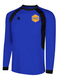 CHELSEA PIERS  RAVEN LONG SLEEVE GOALIE JERSEY--ROYAL BLUE BLACK