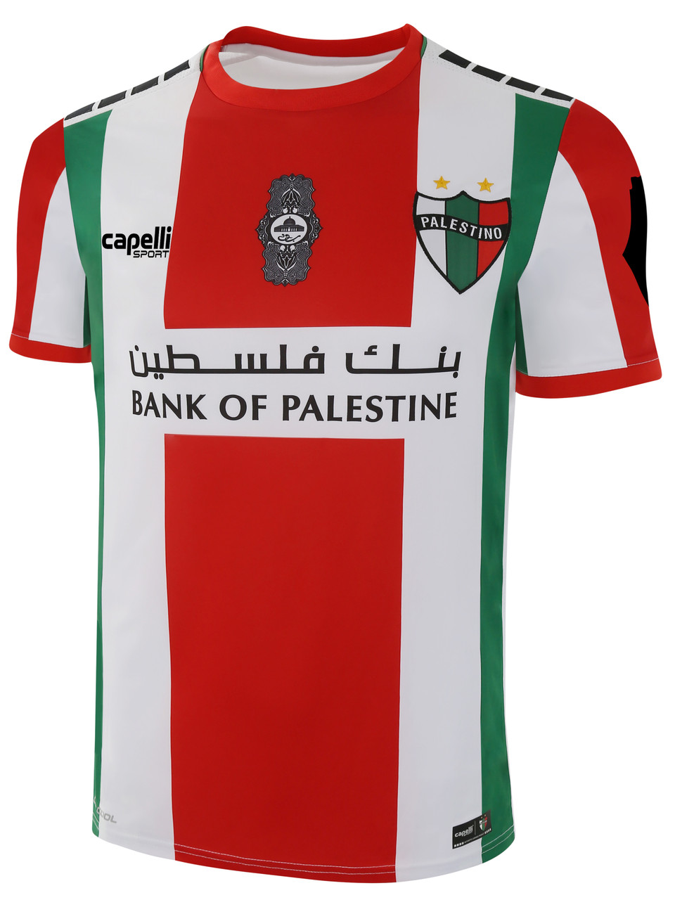 PALESTINO SHORT SLEEVE JERSEY -- WHITE BLACK - Capelli Sport