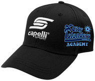 HCI ACADEMY PROMO BASEBALL CAP -- BLACK WHITE