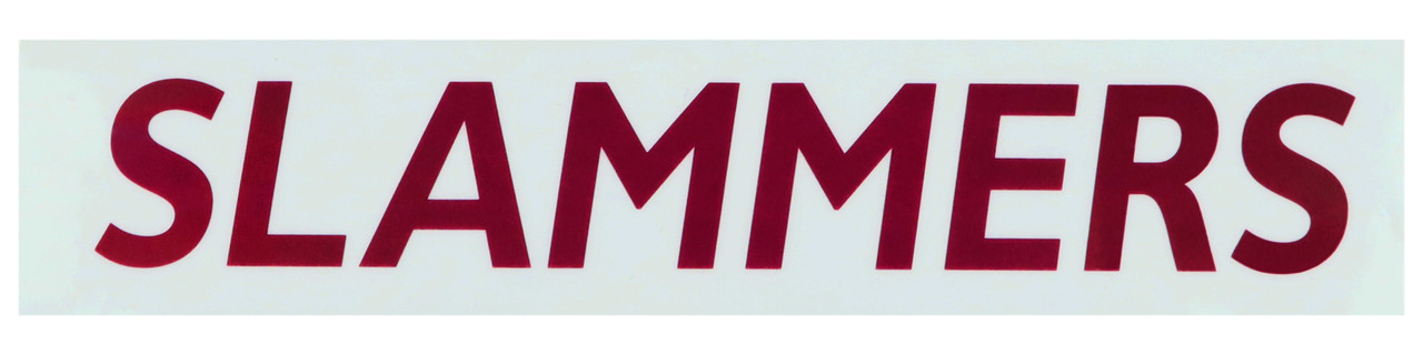 Long Island Slammers Car Window Decal 7 2ao W X 1 54ao H Maroon Dark Grey Capelli Sport