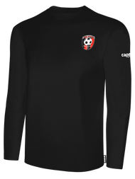 HUB LONG SLEEVE COTTON T-SHIRT-- BLACK