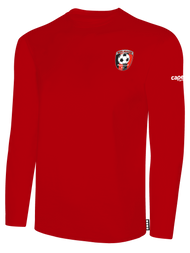 HUB LONG SLEEVE COTTON T-SHIRT-- RED