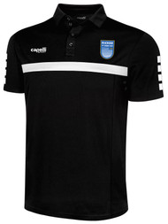 BEACHSIDE SPARROW POLO - BLACK WHITE