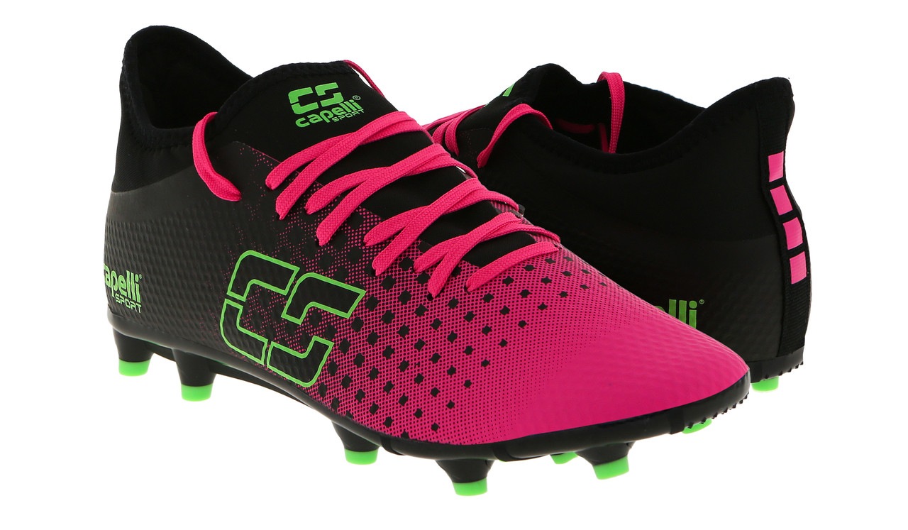 pink youth cleats