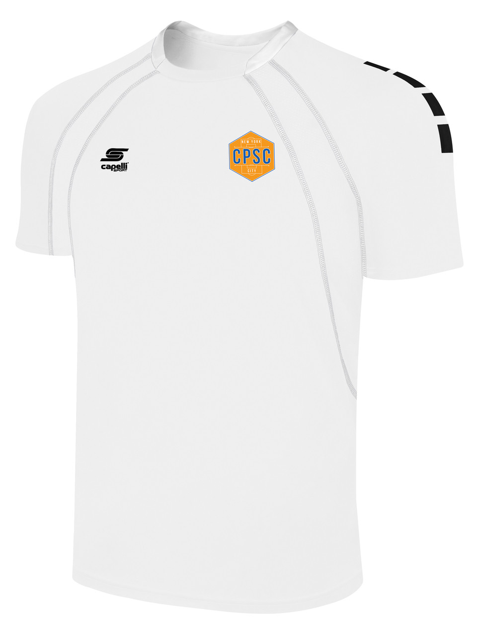 CHELSEA PIERS U15 - U16 JERSEY -- WHITE BLACK - Capelli Sport