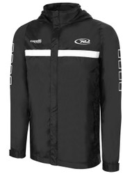 PENNSYLVANIA RUSH SPARROW RAIN JACKET --BLACK WHITE