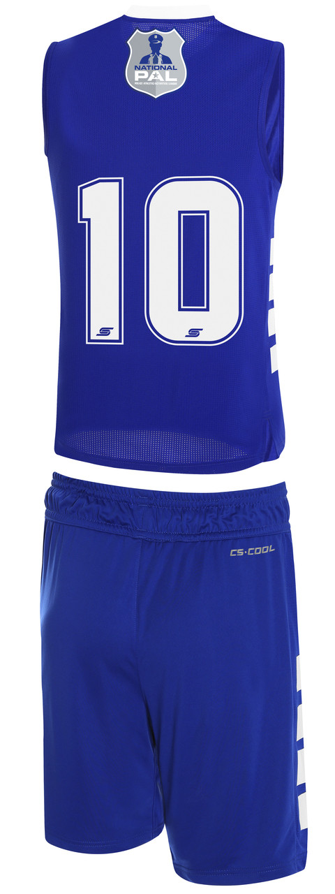 Pal Basketball Uniform Kit Standard Royal Blue White 25 75