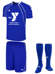 WYCKOFF YMCA MANDATORY  KIT ADULT-- ROYAL BLUE WHITE