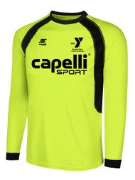WYCKOFF  YMCA  GOALIE JERSEY -- LIME BLACK