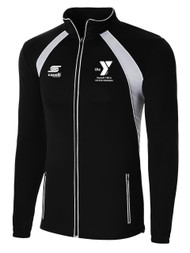 WYCKOFF  YMCA TRAINING JACKET -- BLACK WHITE