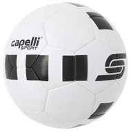 CS FOUR CUBE THERMO BONDED SOCCER BALL  --  WHITE BLACK