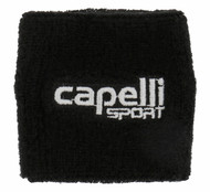 RUSH CONNECTICUT CENTRAL CAPELLI CAPELLI SPORT WRISTBAND  --BLACK WHITE