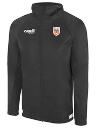 NJ CRUSH UPTOWN RAIN JACKET DARK GREY WHITE