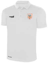 NJ CRUSH CLASSIC POLY POLO WHITE BLACK