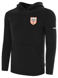 NJ CRUSH FLEECE PULLOVER HOODIE LOGO WEARERS LEFT CHEST BLACK WHITE