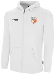 NJ CRUSH BASIC FULL ZIP HOODIE WHITE BLACK