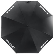 NJ CRUSH UNISEX AUTOMATIC STICK UMBRELLA -- BLACK WHITE 