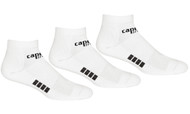 RUSH CONNECTICUT SOUTH WEST CAPELLI SPORT 3 PACK LOW CUT SOCKS-- WHITE