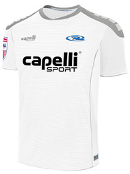 RUSH CONNECTICUT REGIONAL SPARROW MATCH SHORT SLEEVE AWAY JERSEY  --  WHITE GREY
