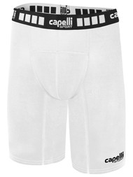 BOYS AND GIRLS PERFORMANCE SHORTS  -- WHITE - ID