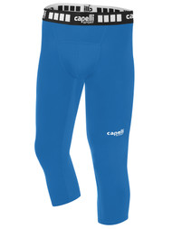 BOYS AND MEN 3/4 PERFORMANCE TIGHTS -- BLUE WHITE - ID