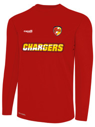 CHARGERS SC  BASICS I LONG SLEEVE TRAINING JERSEY RED WHITE