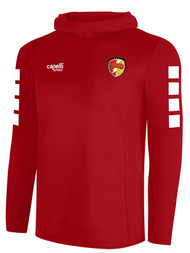 CHARGERS SC BASICS I HOODED TRAINING TOP RED WHITE