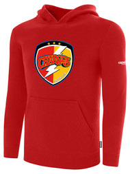CHARGERS SC FLEECE PULLOVER HOODIE LARGE CHARGERS SC CREST FRONT CENTER RED WHITE