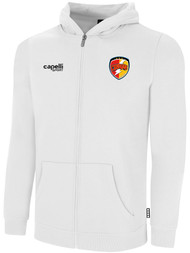 CHARGERS SC FLEECE FULL ZIP HOODIE CHARGERS SC CREST ON WEARERS LEFT CHEST WHITE BLACK