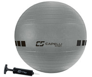 CLERMONT FC 65 CM EXERCISE BALL -- SILVER 