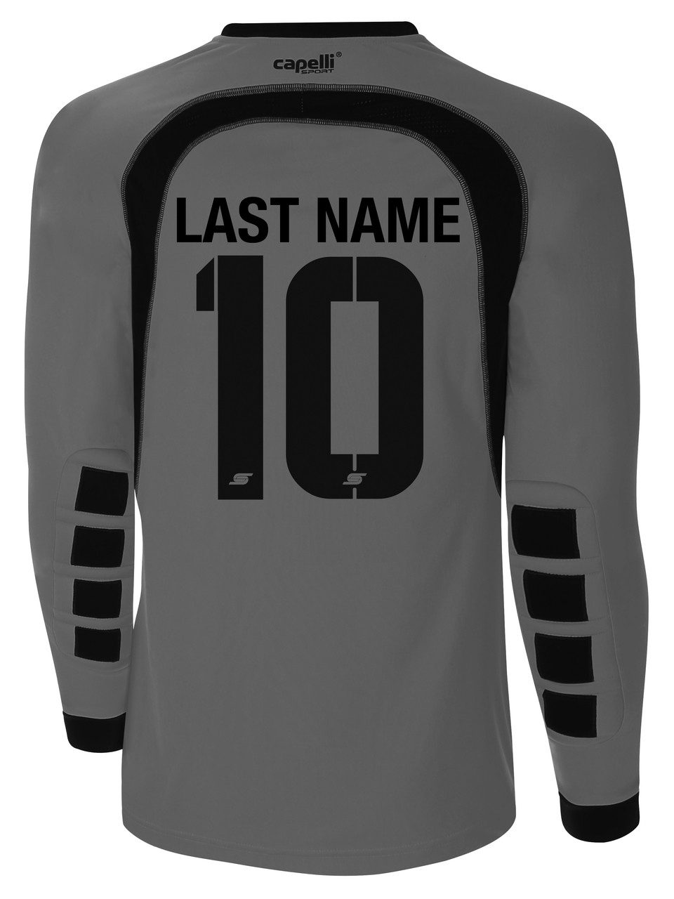 dark grey soccer jersey