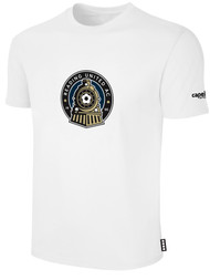 READING UNITED AC SHORT SLEEVE T-SHIRT LARGE TEAM CREST WEARERS CENTER CHEST WHITE BLACK